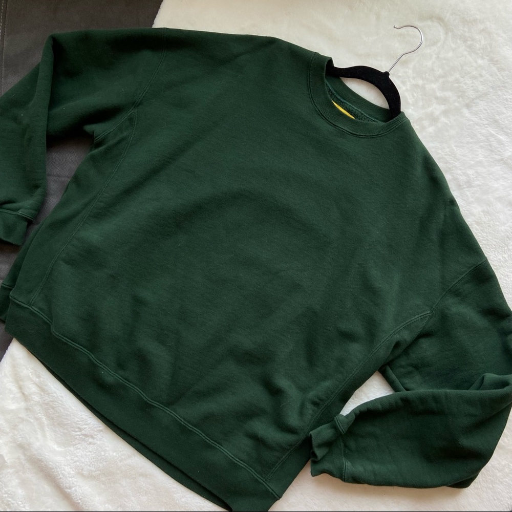 YELLOW LABEL OVERSIZED SWEATSHIRT